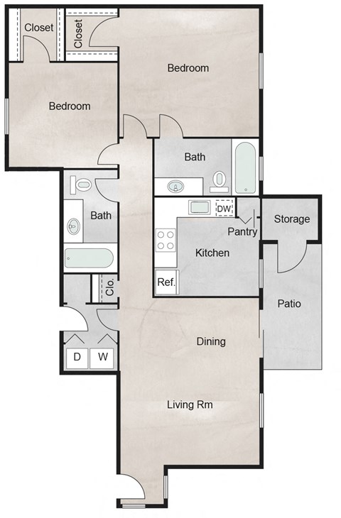 M Floor Plan at The Retreat at Steeplechase, Texas, 77065